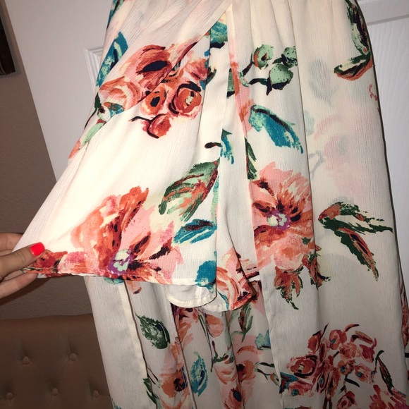 White floral maxi romper - Picture 4 of 4